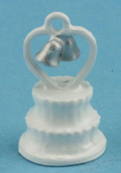 Dollhouse Miniature Wedding Cake Topper